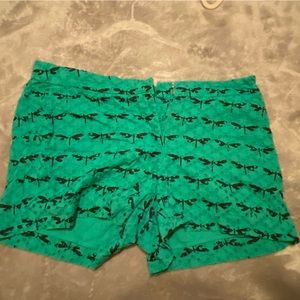 Green shorts
